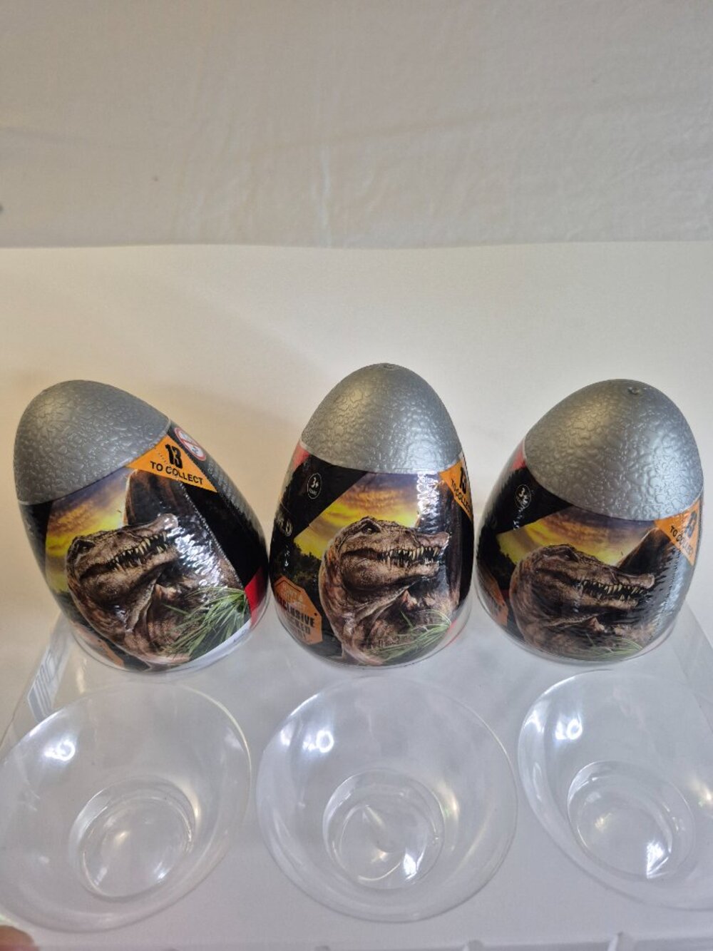 3-Jurassic World Rebirth Captivz Slime Egg Dinosaur Collectible Sealed
